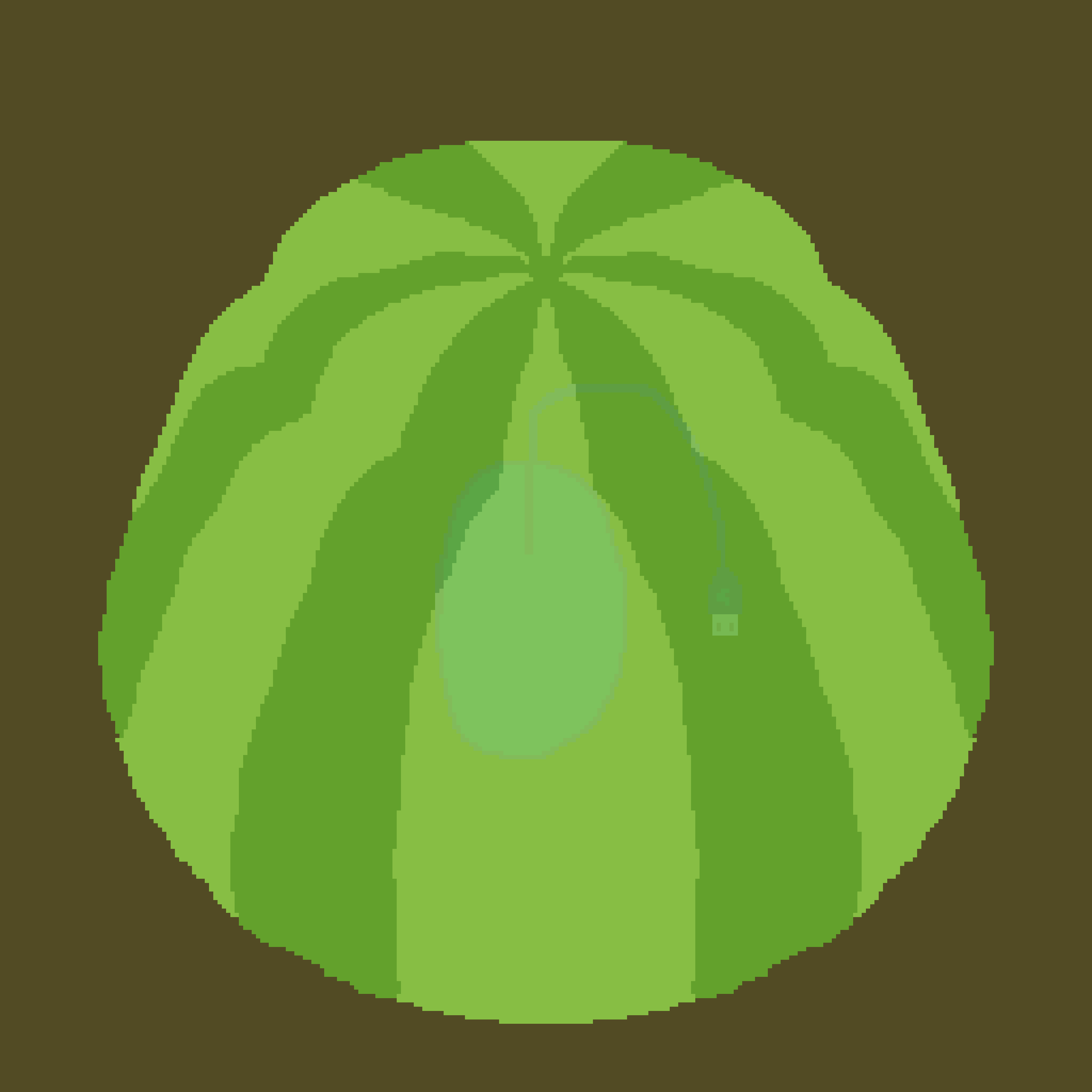 Green Jello jiggling with a mouse trapped inside